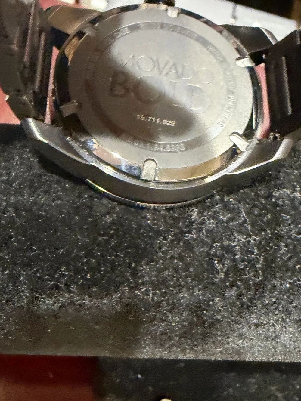 Movado Matte Black Men's Day-Date Stainless Watch